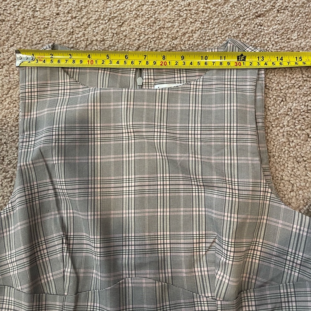 LOVE FIRE Junior Checkered Drop Waist Mini Dress - Picture 5 of 9